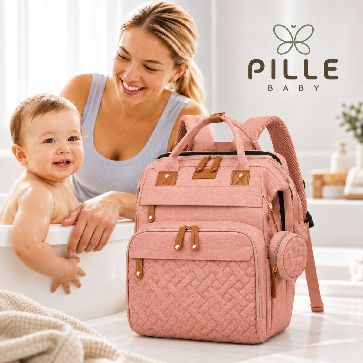 PilleKuckó™ - a fekvőhellyé nyitható pelenkázótáska